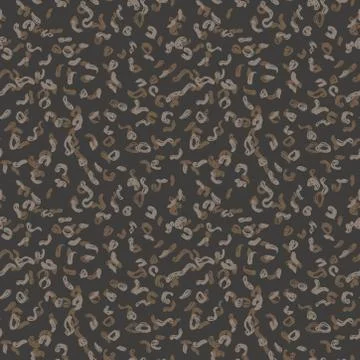 Seamless pattern black gray brown leopard panther fur design, abstract simple Illustrazione stock