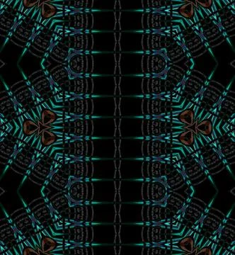 Seamless pattern black green Stock Illustration