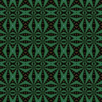 Seamless pattern black green Stock Illustration