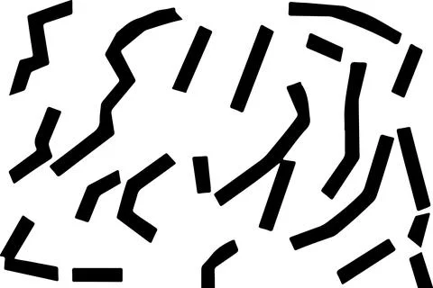 Seamless pattern of black lines on a white background. Vector illustration Stock Illustration