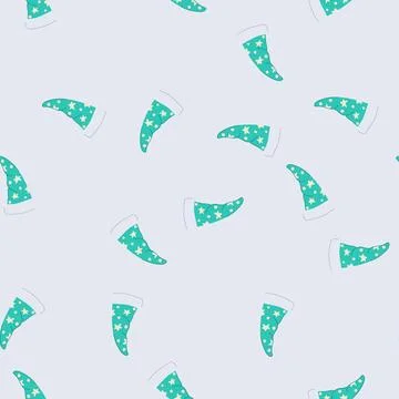 Seamless pattern black magician hat cartoon vector Stock Illustration