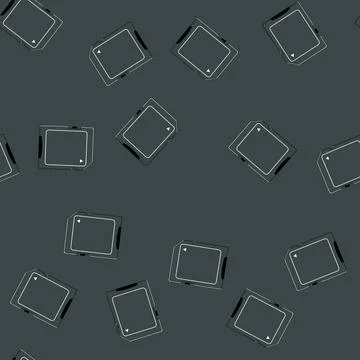 Seamless pattern black memory card cartoon vector Ilustración de archivo