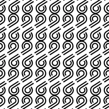 Seamless pattern with black number 9 and 6, modern stylish image. Stock Illustration