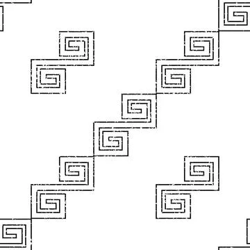 Seamless pattern with  black outline geometric forms texture 5  7995 Stock Illustration
