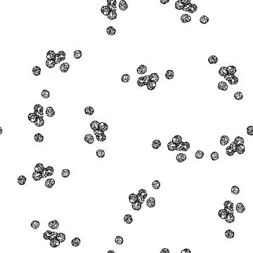 Seamless pattern black pepper grain sketch hand drawn Stock Illustration