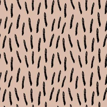 Seamless pattern black pink vertical lines chalk grid design, abstract simple Stock Illustration
