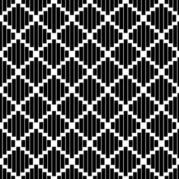 Seamless pattern with black rhombus Stock Illustration