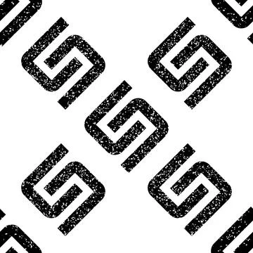 Seamless pattern with black S letter texture 4  8032 Illustrazione stock