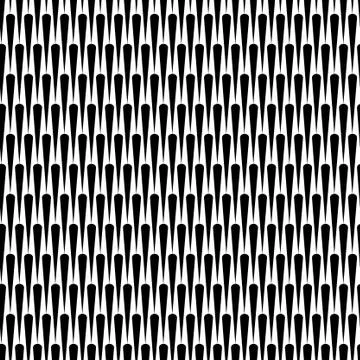 Seamless pattern with black shapes Stock Illustration