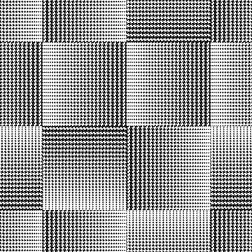 Seamless pattern with black shapes zigzag Stock Illustration