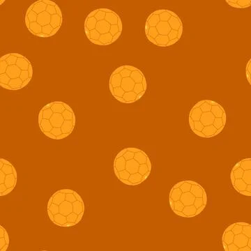 Seamless pattern black soccer ball cartoon vector イラスト素材