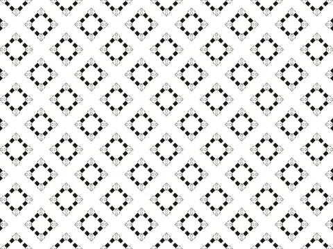 Seamless pattern with black squares on a white background Stock Illustration