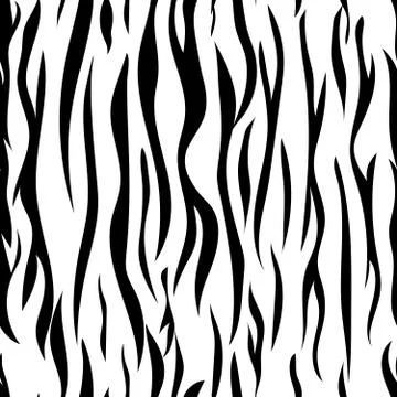 Seamless pattern of black stripes Stock Illustration