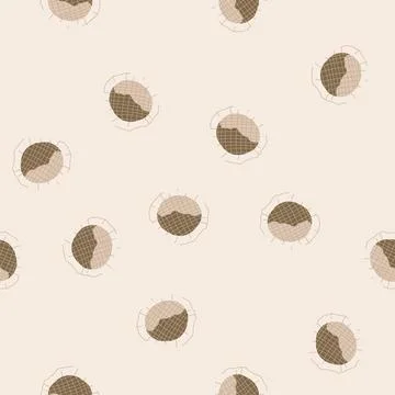 Seamless pattern black teabag cartoon vector Stock Illustration