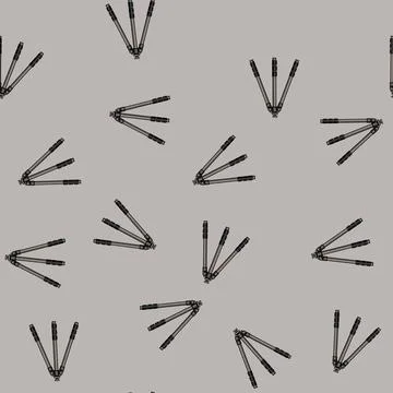 Seamless pattern black tripod camera cartoon vector Stock Illustration