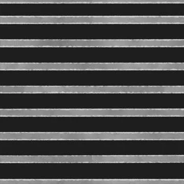 Seamless pattern. On a black watercolor background, white stripes. Stock Illustration