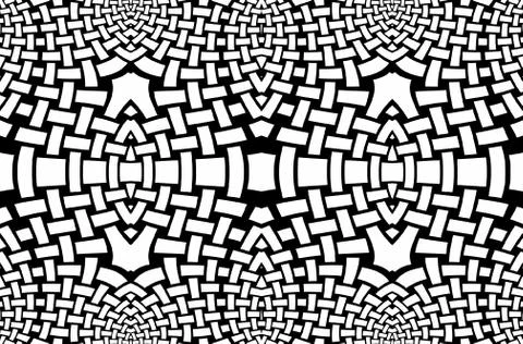 Seamless pattern black white Stock Illustration