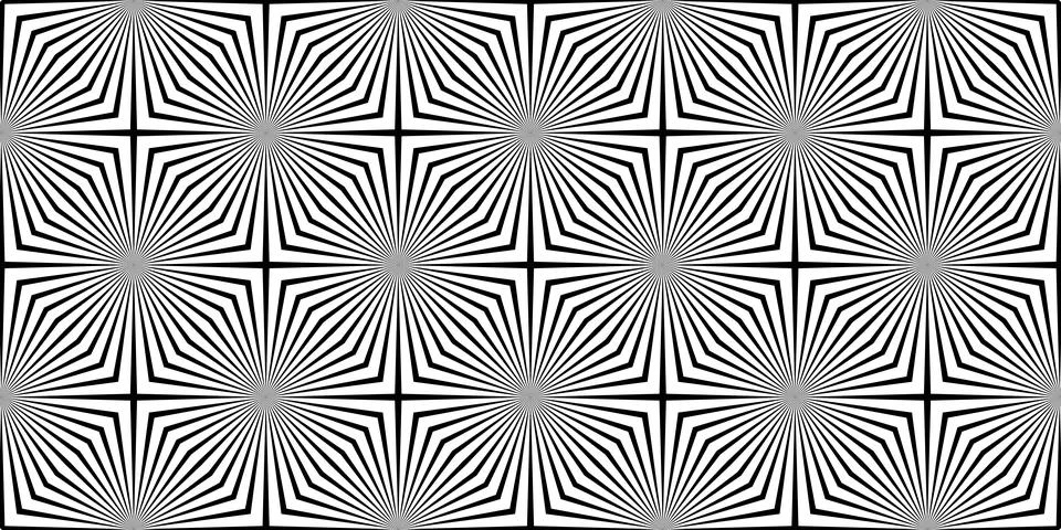 Seamless pattern with black white striped lines. Geometric texture Op Art Stockillustratie