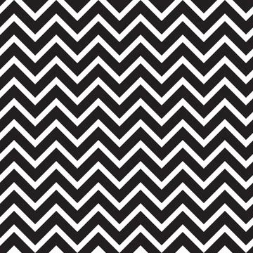 Seamless pattern with black zigzag horizontal stripes Stock Illustration