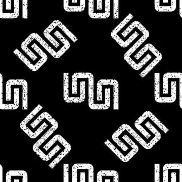 Seamless pattern with black zigzag lines texture 8  8143 Stock Illustration