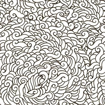 Seamless pattern blackand white ornament vector Stock Illustration