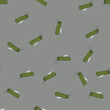 Seamless pattern blade knife tool cartoon vector Stock Illustration