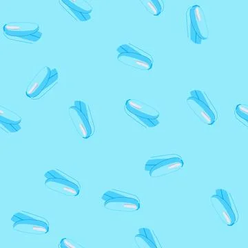 Seamless pattern blade pill cutter cartoon vector Stock Illustration