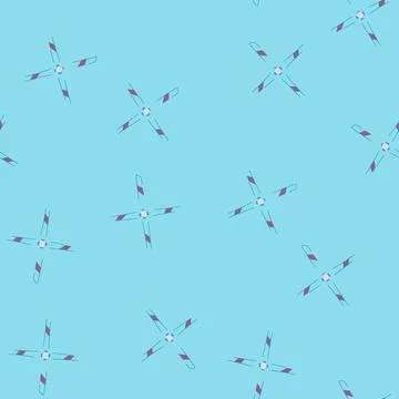 Seamless pattern blade propeller cartoon vector Illustrazione stock