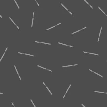 Seamless pattern blade scalpel surgery cartoon vector Stock Illustration
