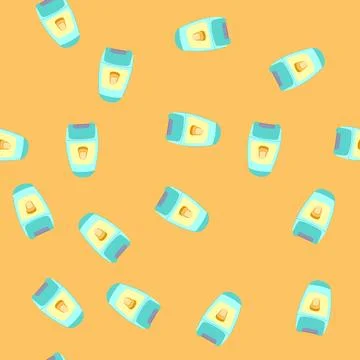 Seamless pattern blade shaver electric cartoon vector Ilustración de archivo