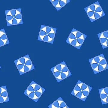 Seamless pattern blades cooling fan cartoon vector Stock Illustration