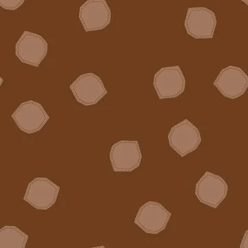 Seamless pattern blank brown leather label patch with stitching Illustrazione stock