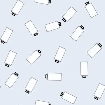 Seamless pattern Blank clear plastic hanging retail product packaging Stock Illustration