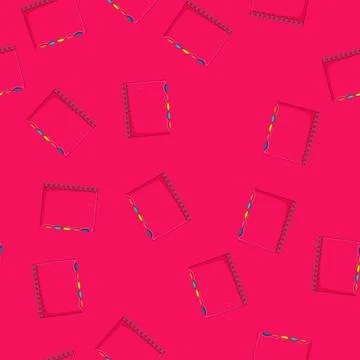 Seamless pattern blank notebook cartoon vector sign color Stockillustratie