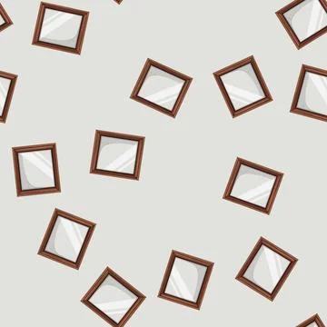 Seamless pattern blank photo frame cartoon vector イラスト素材