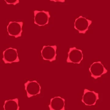 Seamless pattern blank vintage red wax seal stamp Stock Illustration