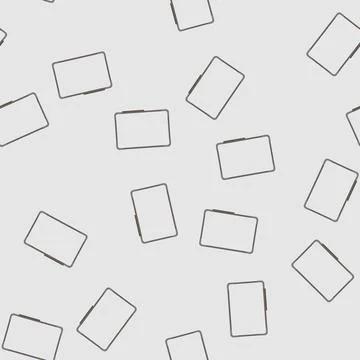 Seamless pattern blank whiteboard school cartoon vector Illustrazione stock