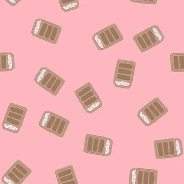 Seamless pattern blanket sleeping bag cartoon vector Stockillustratie