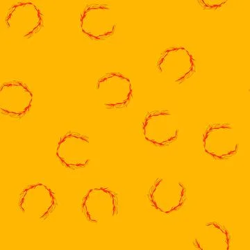 Seamless pattern blaze circle fire cartoon vector 库存插图
