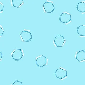 Seamless pattern block ice game button cartoon vector Illustrazione stock