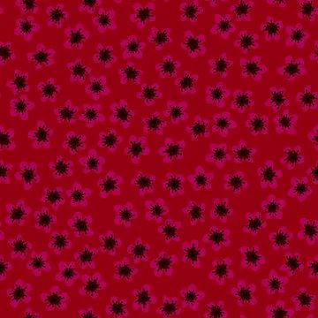 Seamless pattern with blossoming Japanese cherry sakura for fabric, packaging Stock Illustration