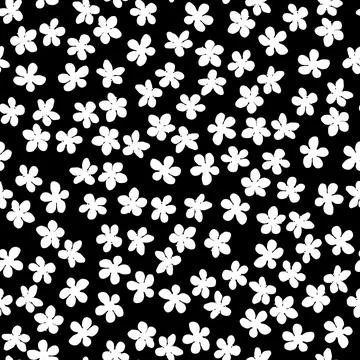 Seamless pattern with blossoming Japanese cherry sakura for fabric, packaging Stock Illustration
