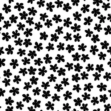 Seamless pattern with blossoming Japanese cherry sakura for fabric, packaging Stock Illustration