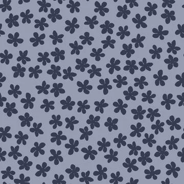 Seamless pattern with blossoming Japanese cherry sakura for fabric, packaging Illustrazione stock