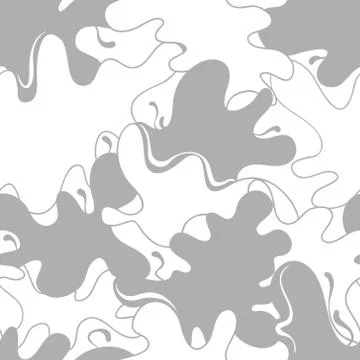 Seamless pattern with blots, abstract vector background イラスト素材