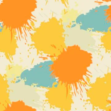 Seamless pattern with blots Illustrazione stock