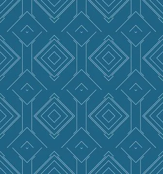 Seamless pattern with blue and white geometric texture. 库存插图