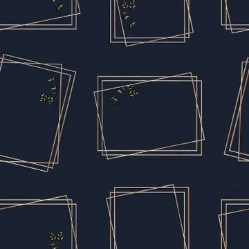 Seamless pattern on blue background. Stock Illustration