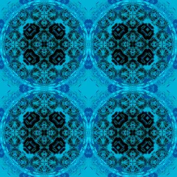 Seamless pattern blue black Stock Illustration