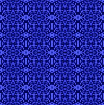 Seamless pattern blue black Stock Illustration